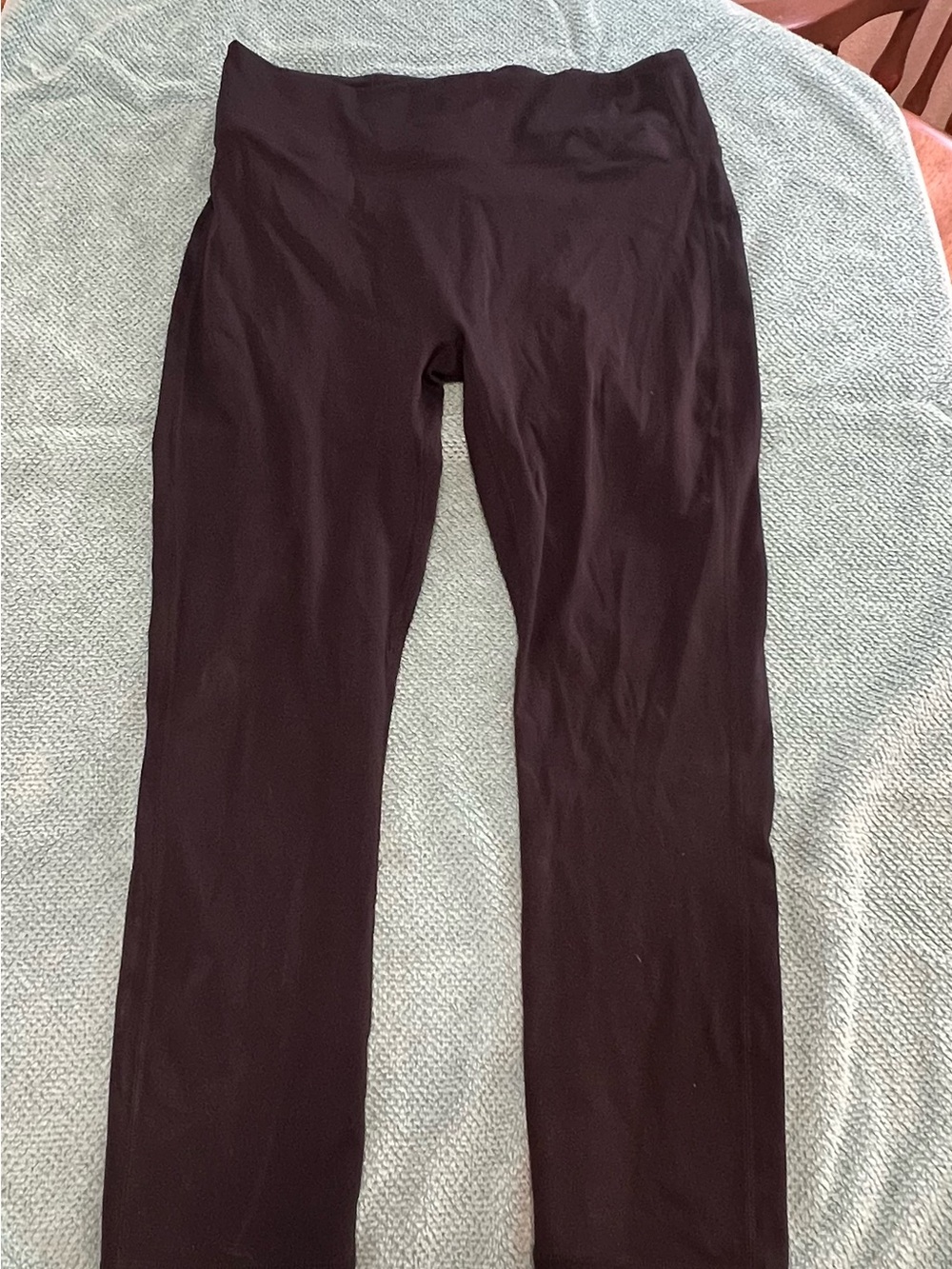 Fabletics Motion365 High-Rise Ankle Leggings Black Solid Stretch Womens XL